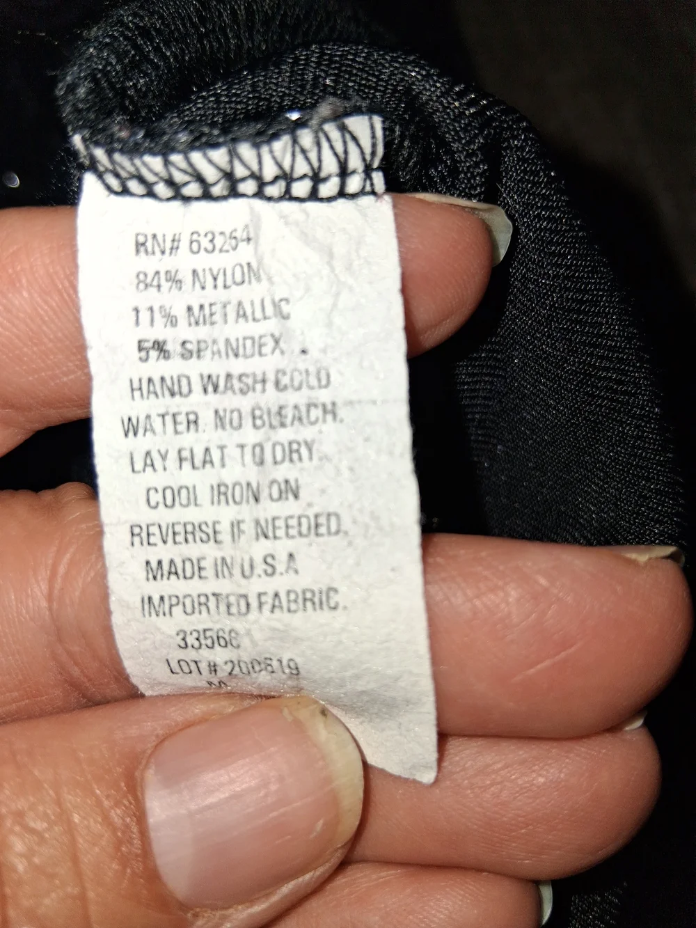 Dressbarn COLLECTION Black Sparkle Swirl Cap Sleeve Top - Picture 10 of 13